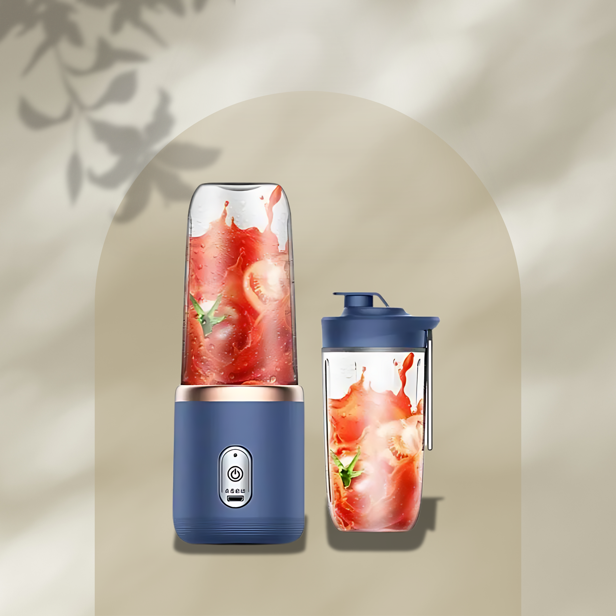 Portable USB Fruit Juice Blender - 6 Blades Mini Electric Juicer Cup