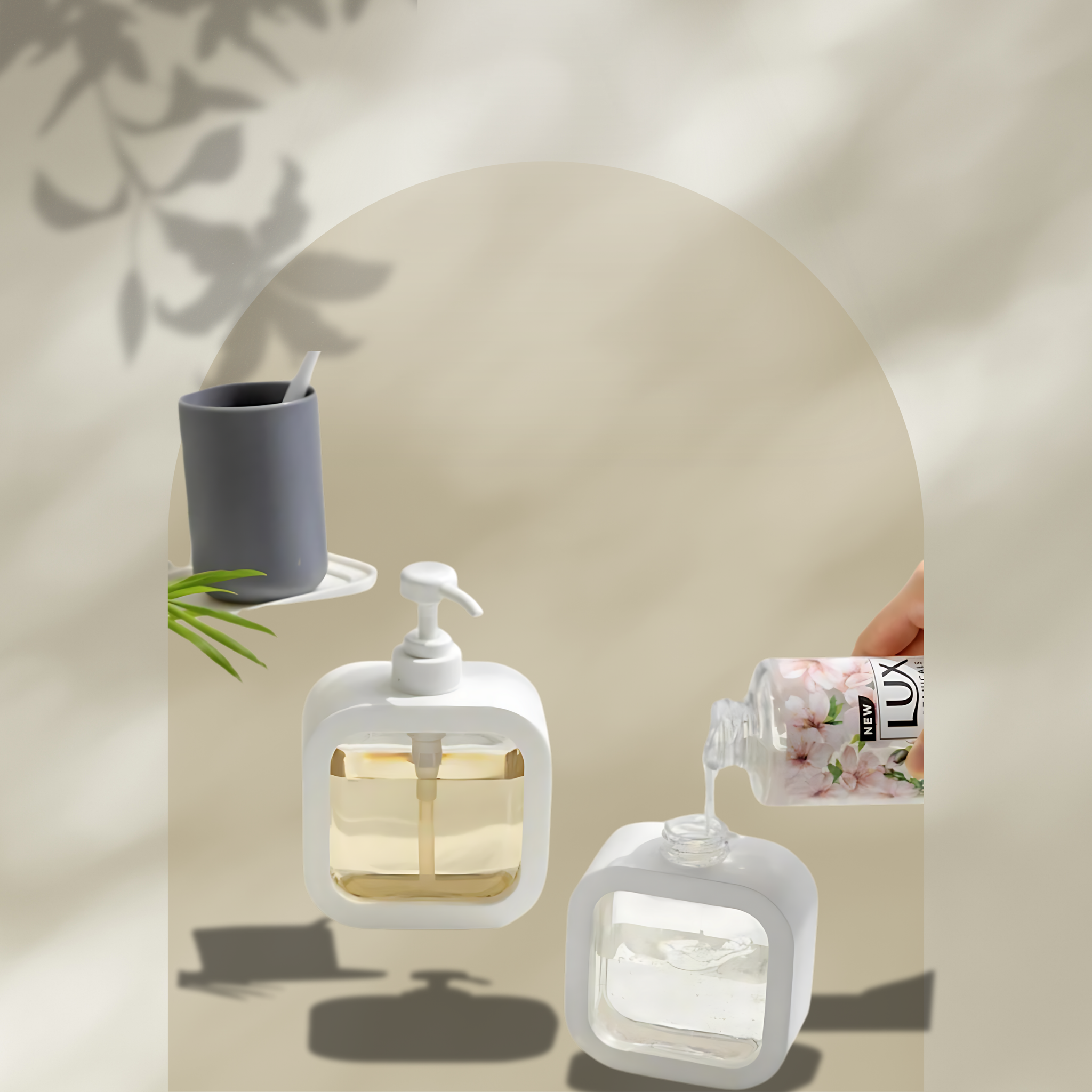 Press-Type Soap Dispenser Bottle for Kitchen and Bathroom - 300/500ml