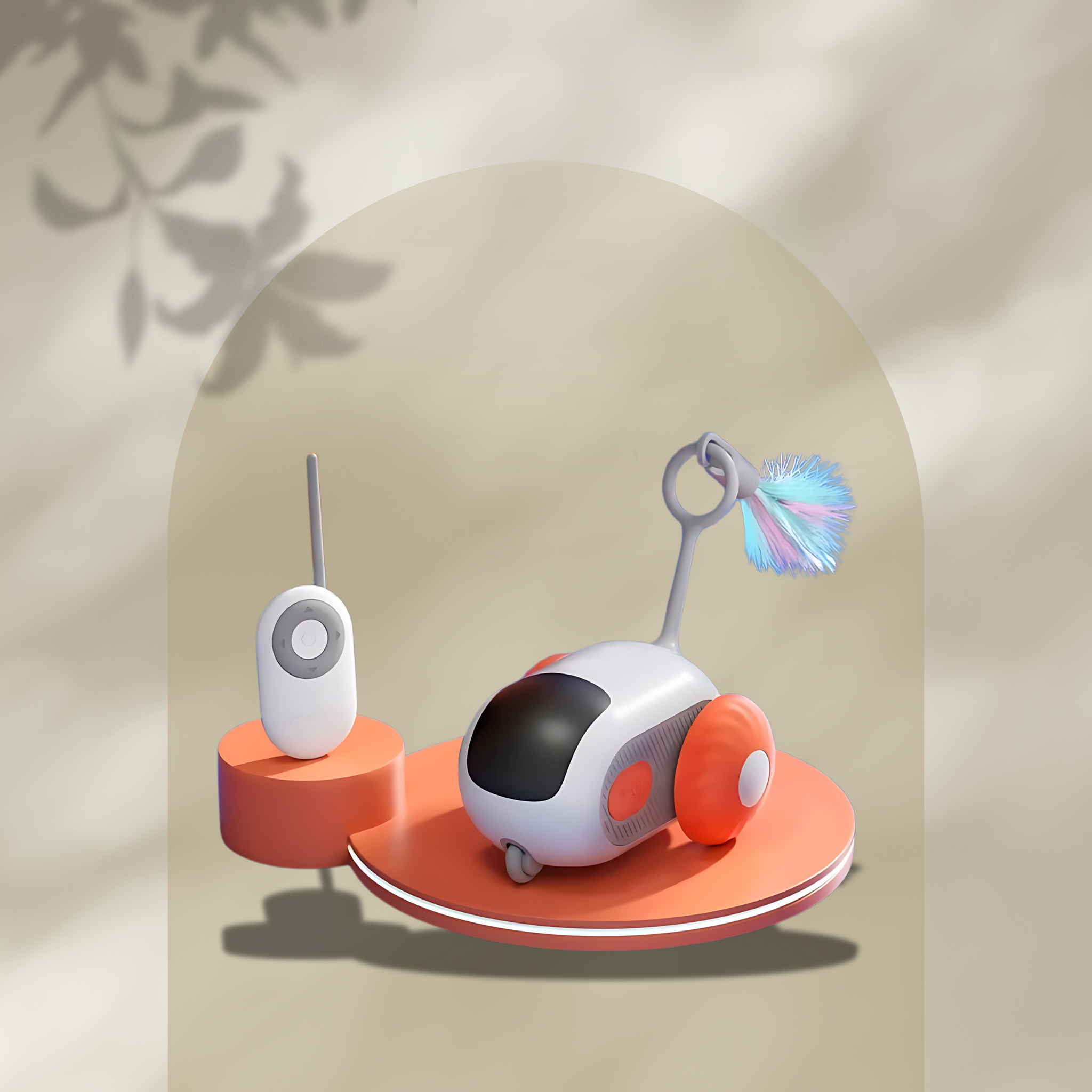 Interactive Smart Cat Toy Car – Automatic Rolling Remote Control Toy Ball for Indoor Play