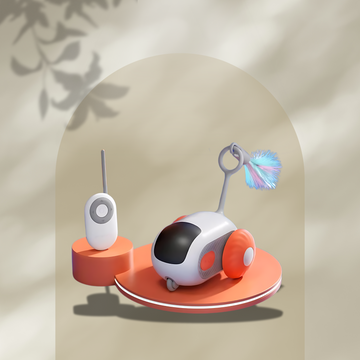 Interactive Smart Cat Toy Car – Automatic Rolling Remote Control Toy Ball for Indoor Play