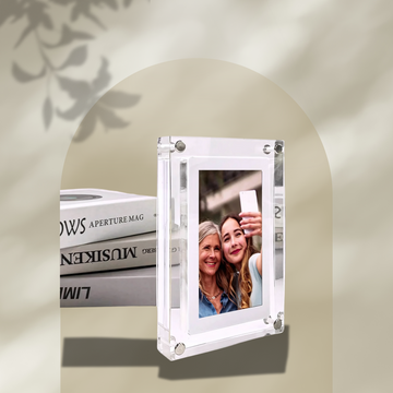 AcrylicView Digital Photo Frame – 5/7-Inch Vertical Display with IPS Screen