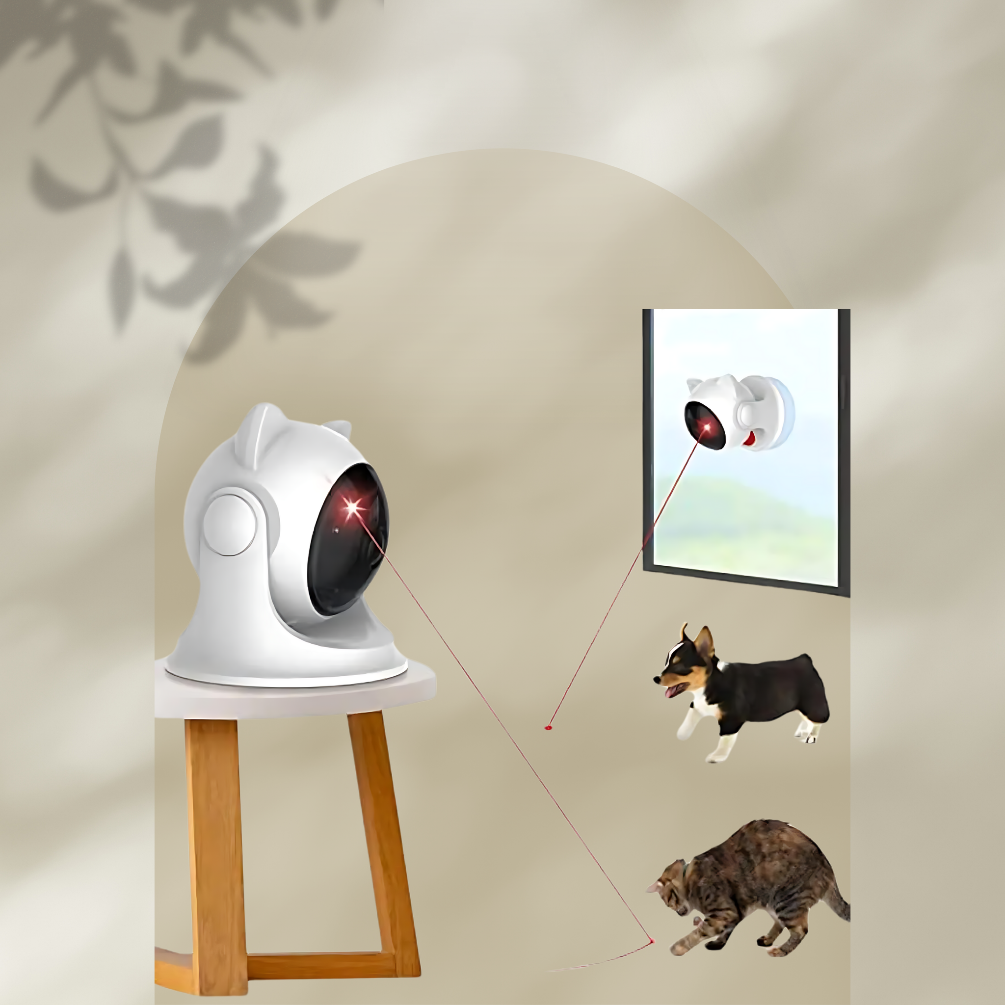 ATUBAN Rechargeable Motion Activated PET Laser Toy