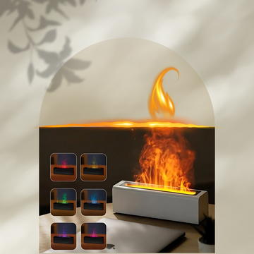 Colorful Flame Simulation USB Fragrance Diffuser and Humidifier